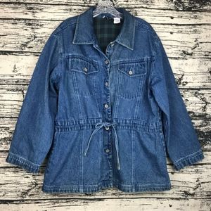 SOLD VINTAGE Flannel Lined Denim Jacket